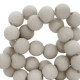 Acrylic beads 6mm round Matt Shoreline grey